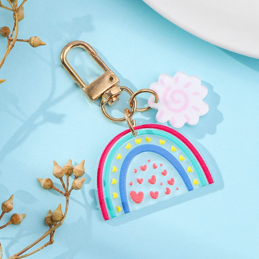Wholesale Metal Rainbow Bridge Keychain